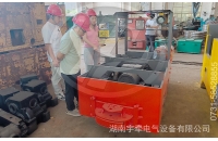 廣西金屬礦客戶來到湘潭電機(jī)車廠家進(jìn)行參觀考察